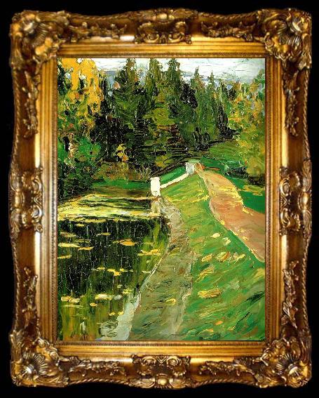 framed  Vasily Kandinsky study for  the sluice, ta009-2